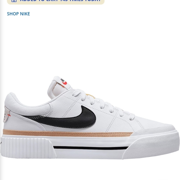 Nike Womens Court Legacy Lift Platform Shoe - Picture 8 of 8